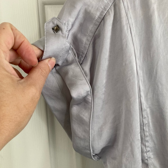 Vintage Lola Utility Romper Gray Zip Front Cinched Waist Y2K Style - Size Medium - Picture 8 of 14